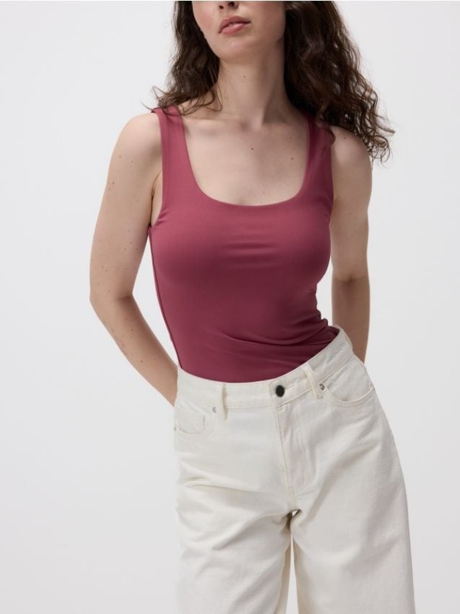 Gładki top - jasnofioletowy