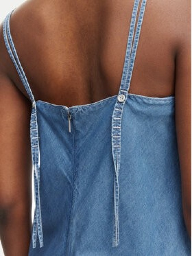 Calvin Klein Jeans Sukienka jeansowa LV047F748G Niebieski jasny Regular Fit