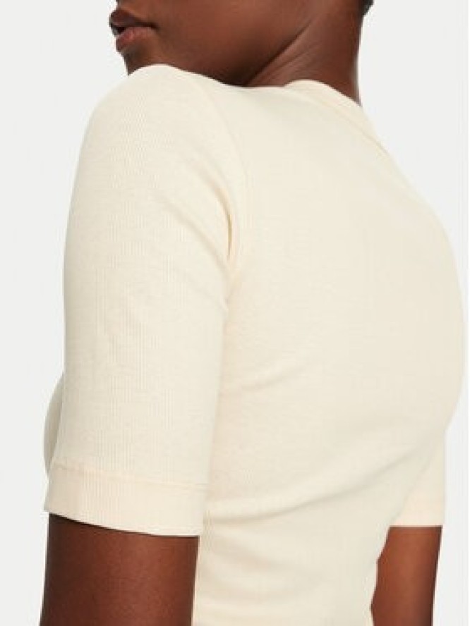 IVY OAK T-Shirt Kristin IO1100X2351 Beżowy Slim Fit