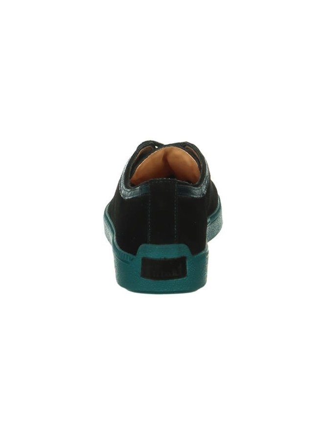 Think! Skórzane sneakersy w kolorze czarno-turkusowym rozmiar: 37,5