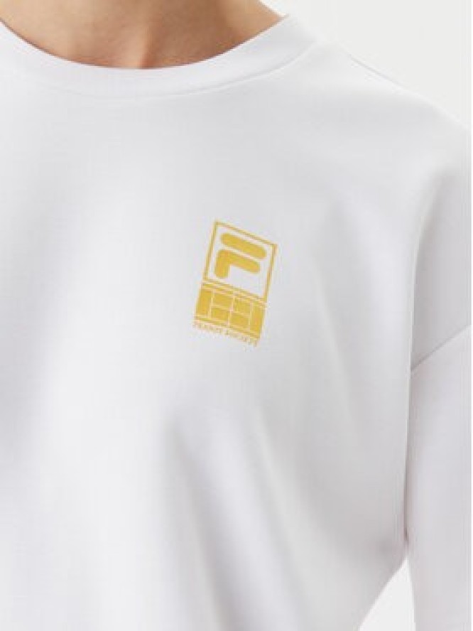 Fila T-Shirt Lisakovsk FAW1044 Biały Loose Fit