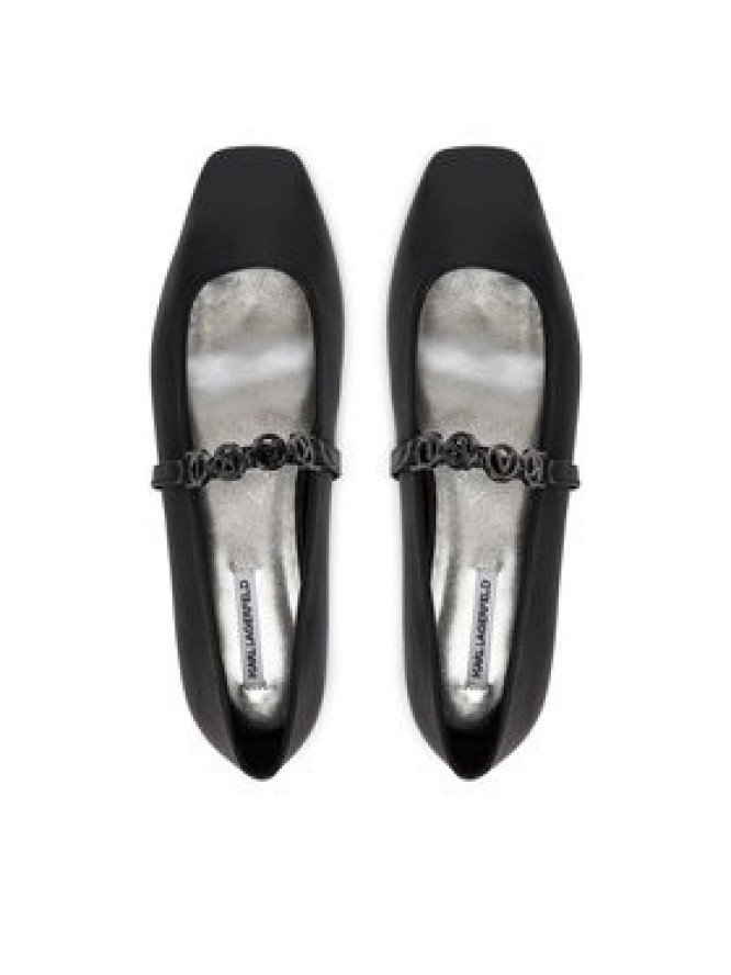 KARL LAGERFELD Baleriny Konnie KL40196 Czarny