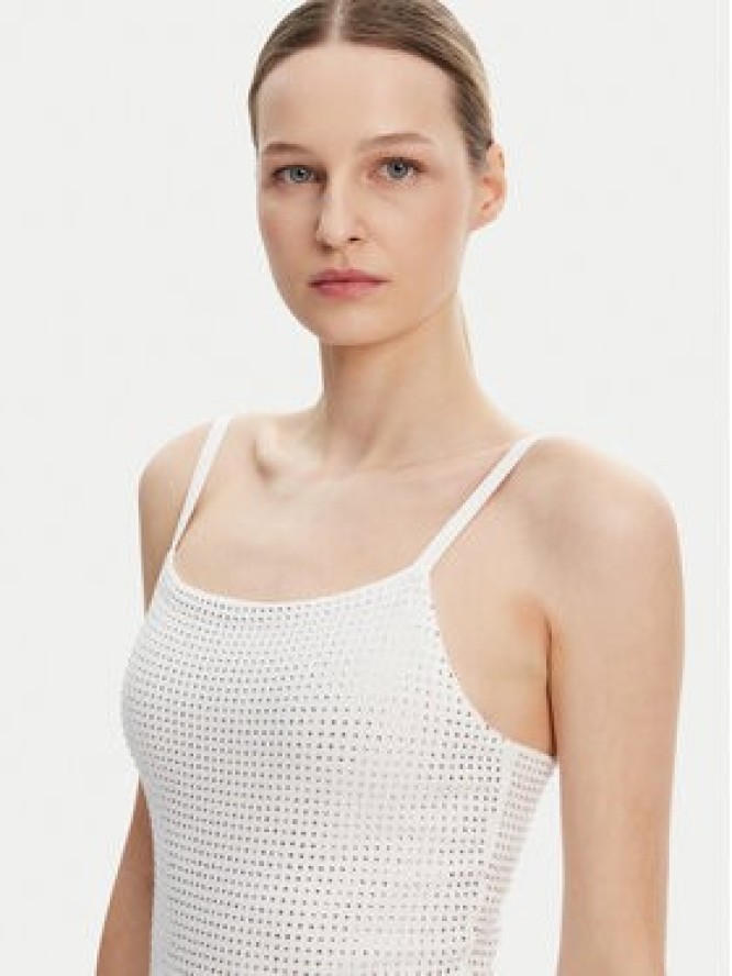 Guess Sukienka dzianinowa W5GK45 Z3MN2 Biały Regular Fit