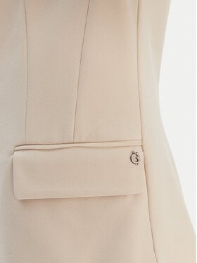 Guess Marynarka W6RN54 KCMU2 Beżowy Regular Fit