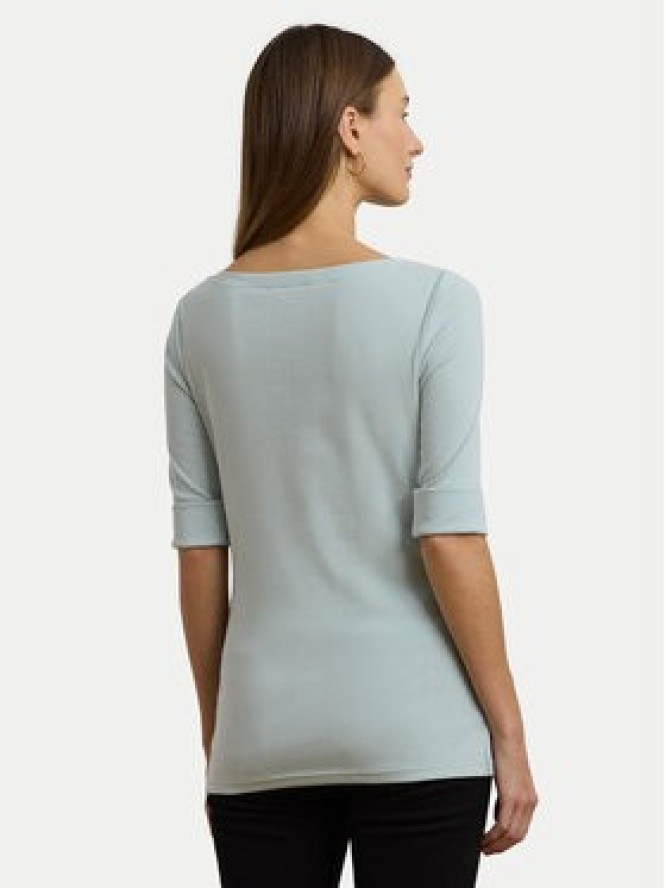 LAUREN RALPH LAUREN Bluzka 200654963187 Błękitny Slim Fit