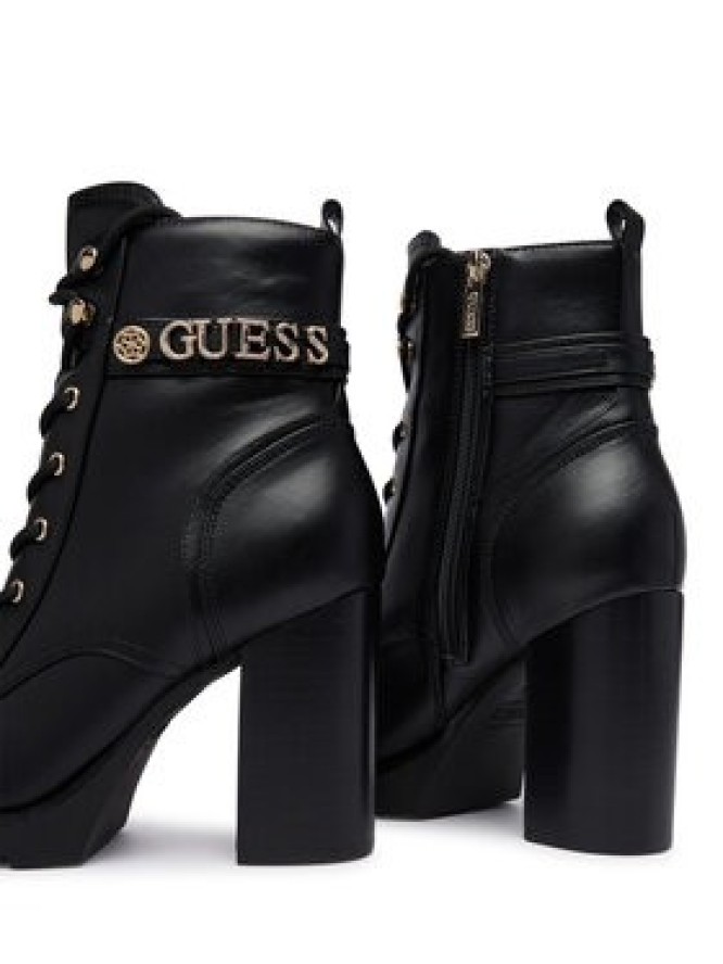 Guess Botki FLFNEE ELE10 Czarny