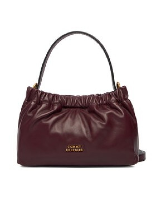 Tommy Hilfiger Torebka Soft Leather Mini Crossover AW0AW18306 Bordowy