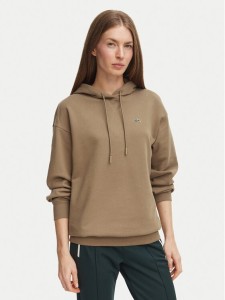 Lacoste Bluza SF7612 Brązowy jasny Oversize