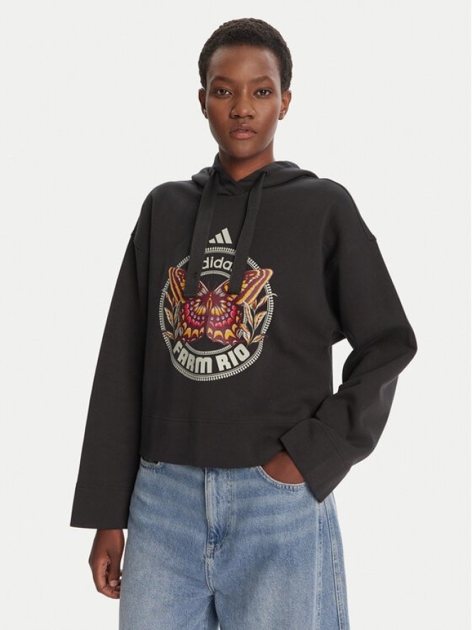 adidas Bluza Farm JL8607 Czarny Loose Fit