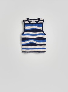 Top w paski - wielobarwny