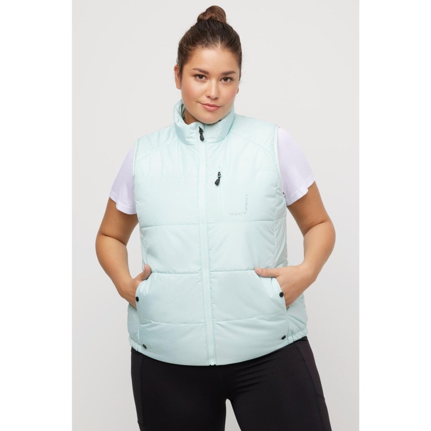 Damskie Pikowana kamizelka HYPRAR stójka odblaski bez rękawów