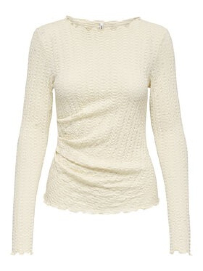 ONLY Bluzka Ella 15368469 Beżowy Slim Fit