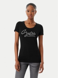 Guess T-Shirt W6RI24 J1314 Czarny Regular Fit
