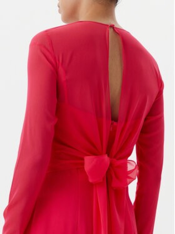 Luisa Spagnoli Sukienka koktajlowa Protocollo 541709 Czerwony Regular Fit