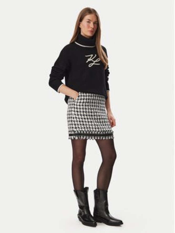 KARL LAGERFELD Golf B4W18033 Czarny Regular Fit