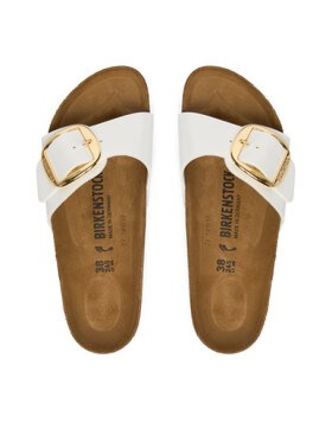 Birkenstock Klapki Madrid Big Buckle 1019814 Biały