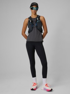 4F Legginsy do biegania szybkoschnące damskie - czarne S