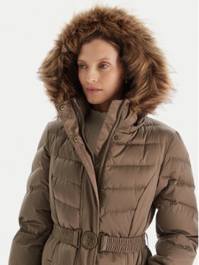 Guess Kurtka puchowa W5BL29 W2802 Brązowy Regular Fit