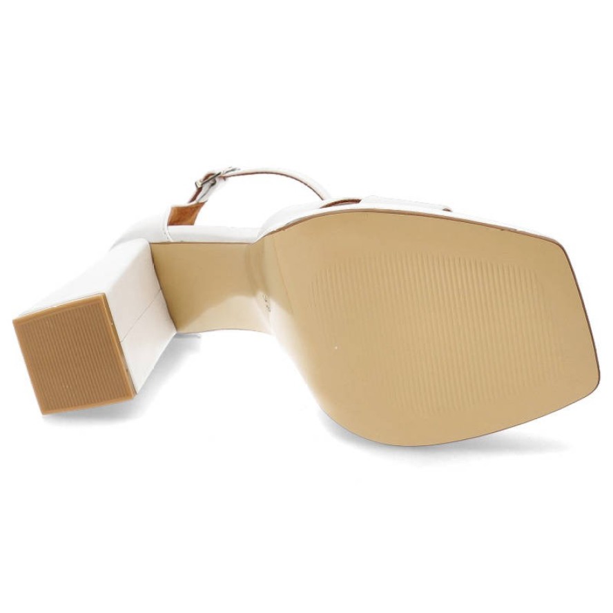 Białe Sandały Venezia Stylowe Skórzane Obuwie