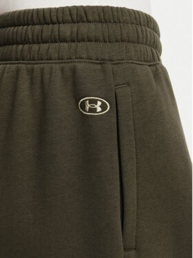 Under Armour Spodnie dresowe Ua Rival Fleece Pleated Varsity 6016558 Brązowy Loose Fit
