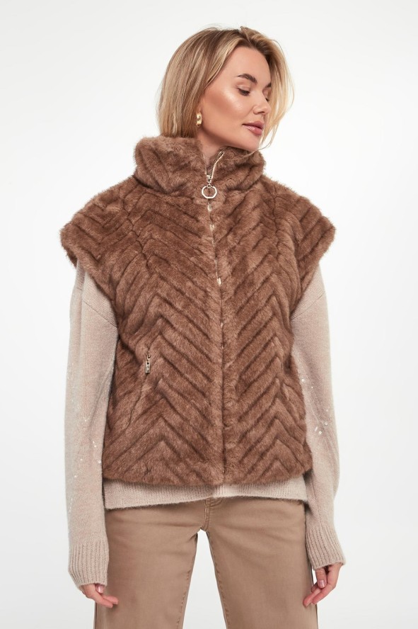 Kamizelka damska futrzana JOSEPH RIBKOFF