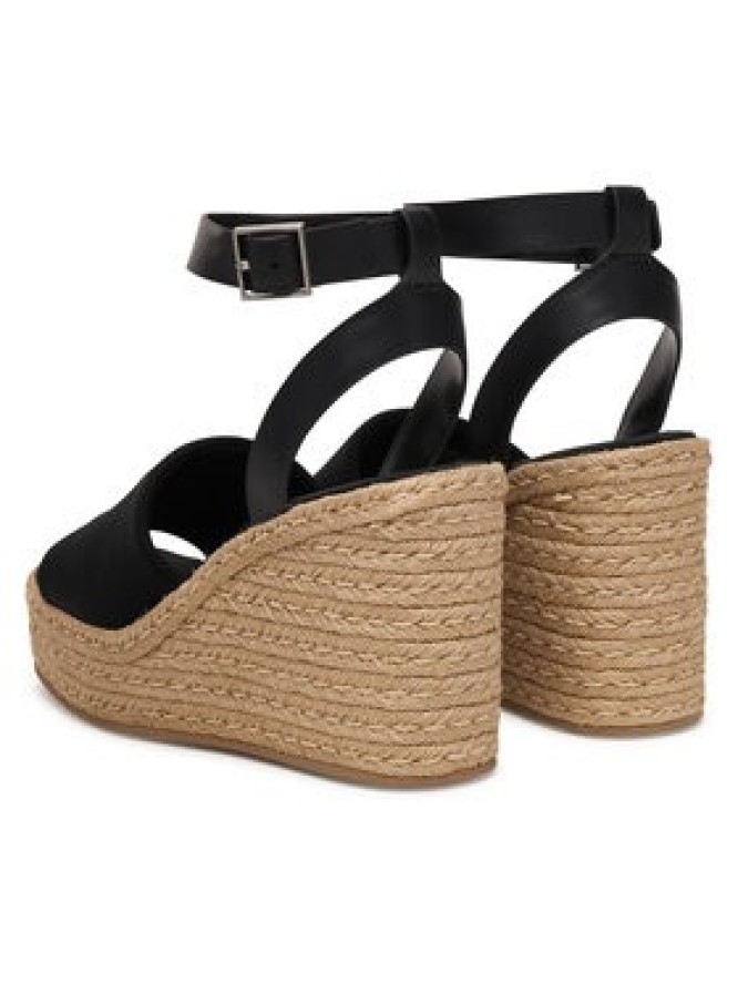 Calvin Klein Espadryle Wedge Espad 70 Neopr Mg HW0HW03014 Czarny