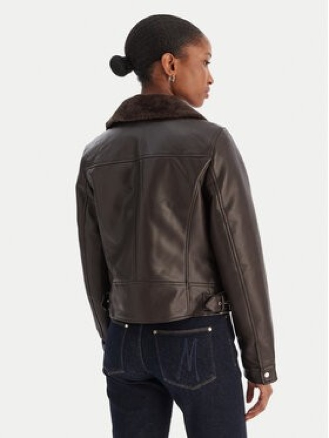 Vero Moda Kurtka z imitacji skóry Hailey 10250405 Brązowy Regular Fit