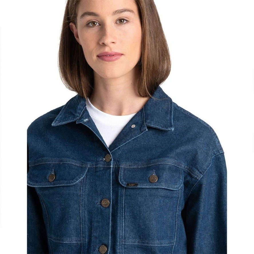 LEE SEASONAL RIDER JACKET KURTKA JEANSOWA DAMSKA DARK WILMA L54HDJGR 112112779