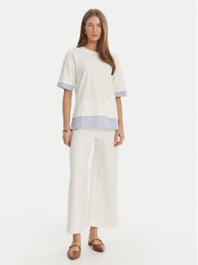 Luisa Spagnoli T-Shirt Baiadera 543155 Biały Regular Fit