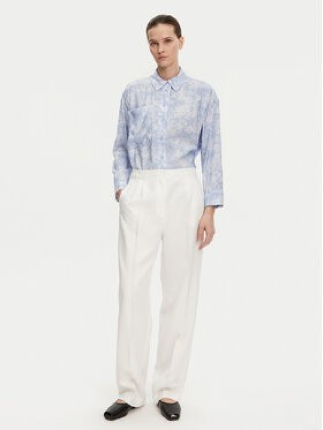 Munthe Koszula Filius 251102525120 Niebieski Loose Fit