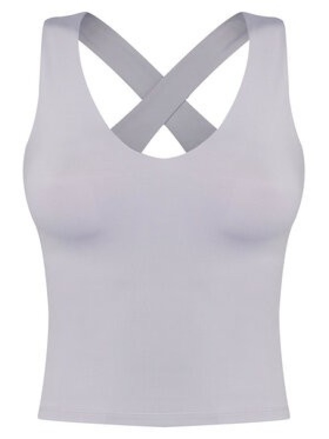 Girlfriend Collective Top Zoe 1024 Fioletowy Slim Fit