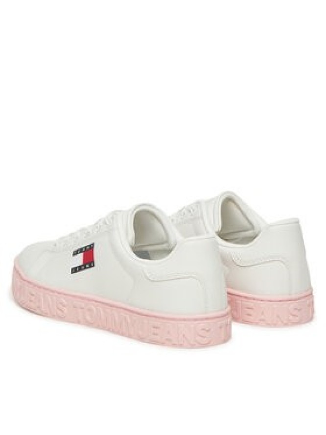 Tommy Jeans Sneakersy Tjw Logo Outsole Sneaker Ess EN0EN02703 Biały