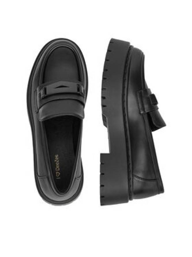 DeeZee Loafersy 13123D-3 Czarny
