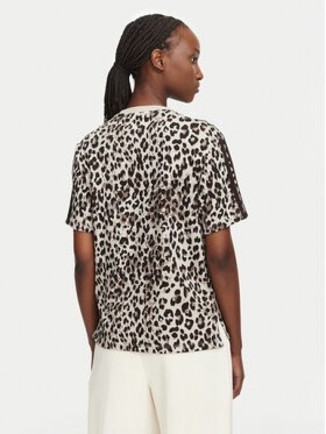 adidas T-Shirt Seasonal Essentials Animal Print KH1549 Beżowy Regular Fit