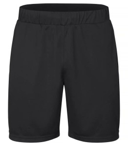 clique Basic Active Shorts Junior – 100% poliester, czarne – Black