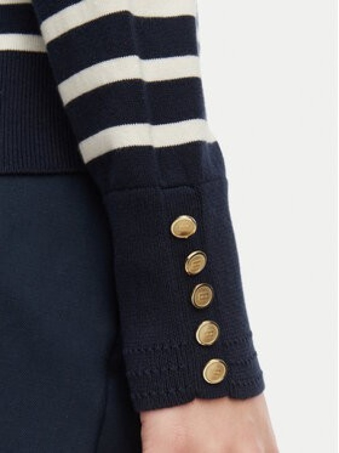 Tommy Hilfiger Sweter WW0WW40098 Granatowy Regular Fit