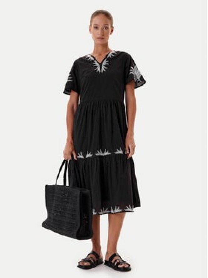 Tatuum Sukienka letnia Ayo T2509.202 Czarny Relaxed Fit