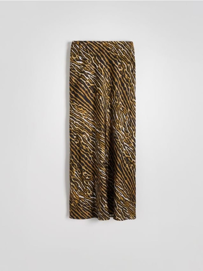 Spódnica w zwierzęcy wzór - wielobarwny