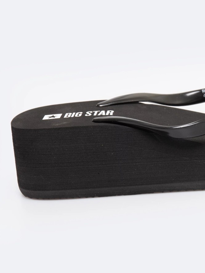 Japonki damskie na platformie czarne RR274A549 906