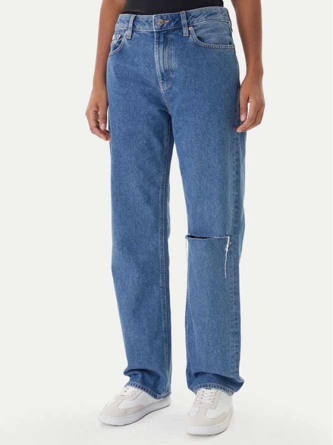 Calvin Klein Jeans Jeansy LV047E609G Granatowy Regular Fit