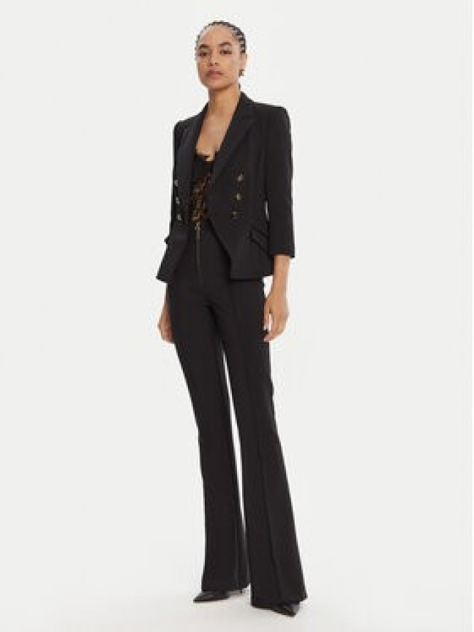 Elisabetta Franchi Spodnie materiałowe PA-122-56E2-V290 Czarny Regular Fit