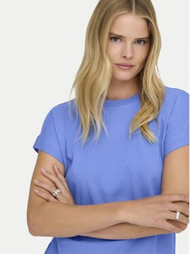 ONLY T-Shirt Erica 15308926 Niebieski Oversize