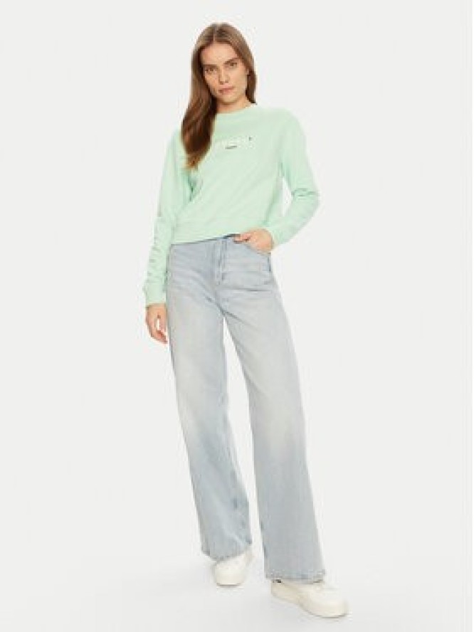 Guess Jeans Bluza W5RQ28 K68I4 Zielony Regular Fit