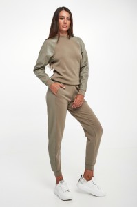 Spodnie dresowe damskie logowane ARMANI EXCHANGE