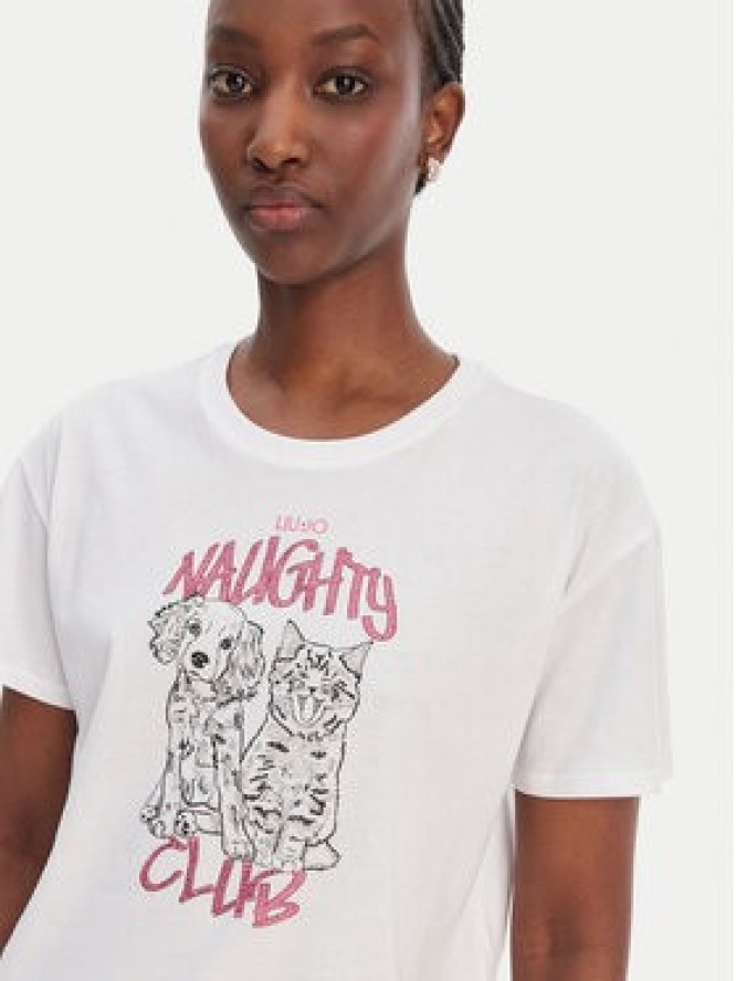 Liu Jo T-Shirt WA6132 JS923 Biały Regular Fit