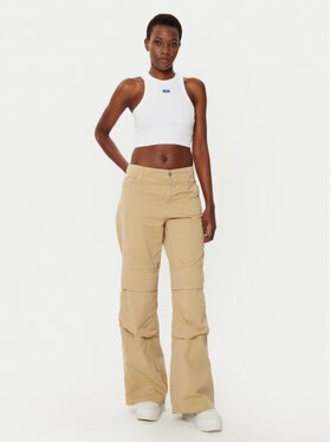 HUGO Top Baby 50511450 Biały Slim Fit