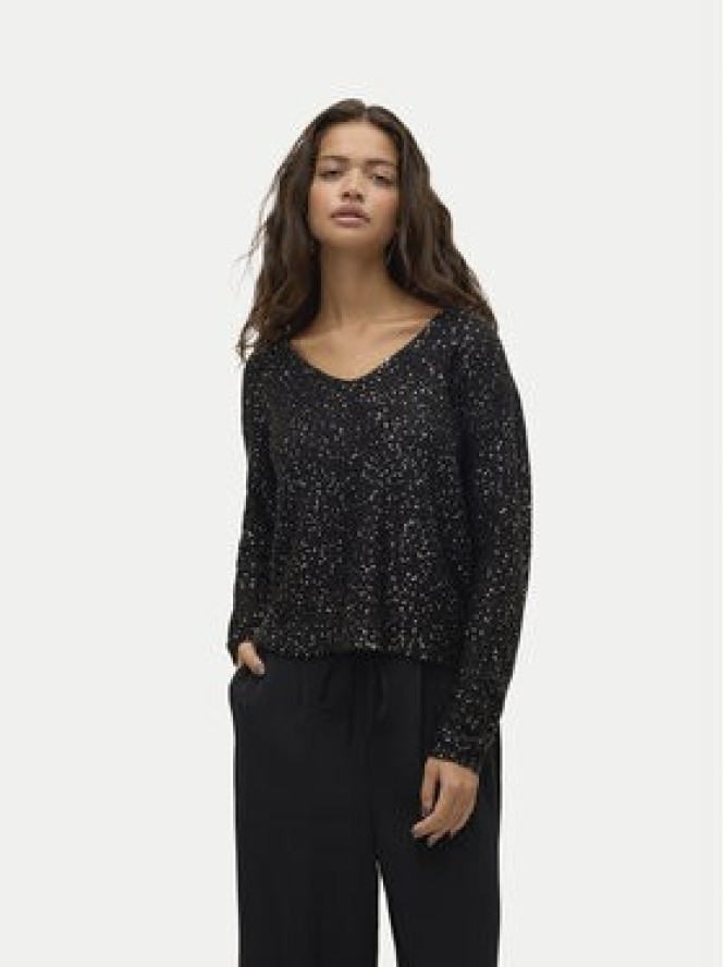Vero Moda Bluzka Leilani 10318223 Czarny Loose Fit