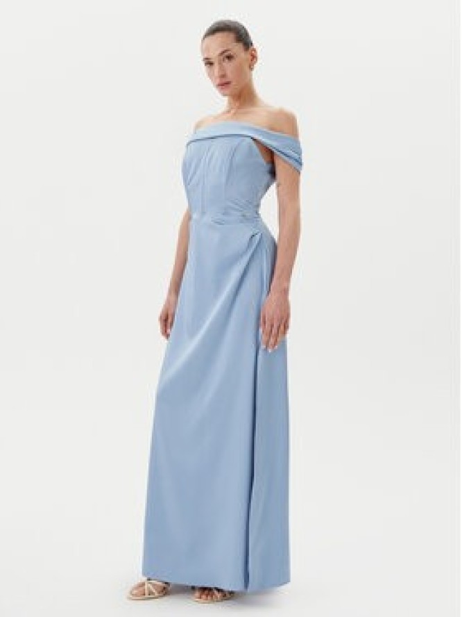 Rinascimento Sukienka wieczorowa CFC0123802003 Błękitny Regular Fit