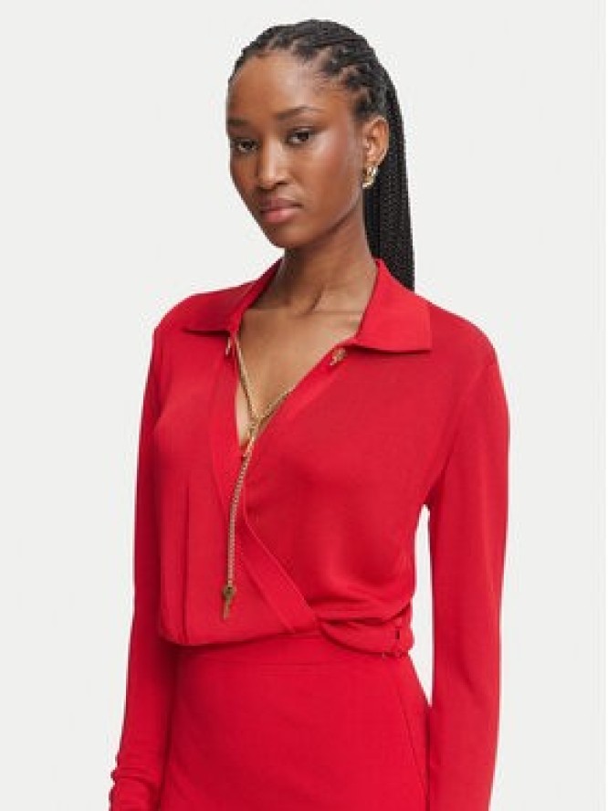 Elisabetta Franchi Sukienka koktajlowa AM-19S-66E2-V500 Czerwony Slim Fit