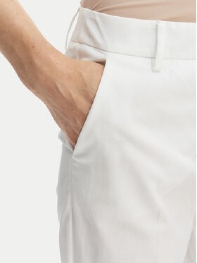 Weekend Max Mara Spodnie materiałowe Cecco 2615131082 Biały Regular Fit